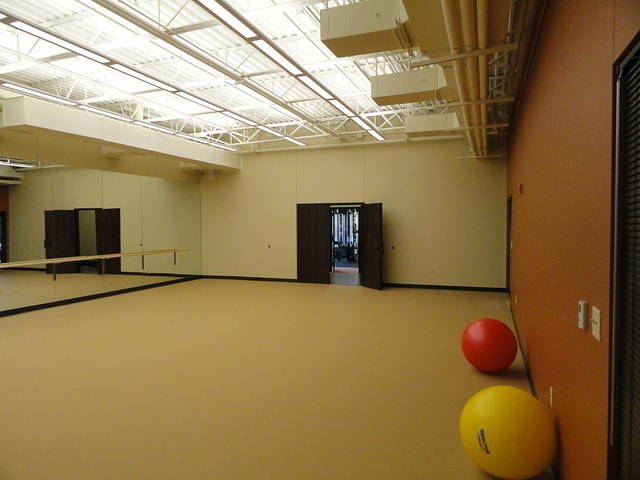 Fitness class room.